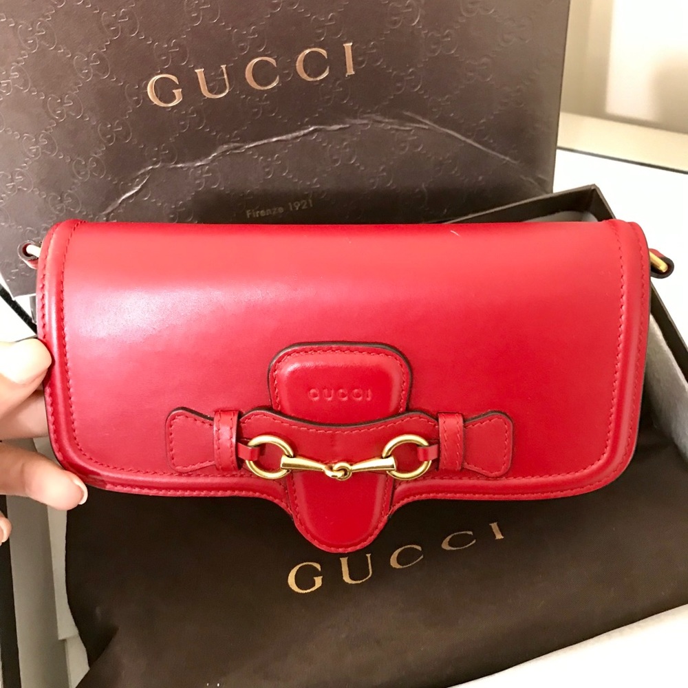SOLD Gucci Lady Web Leather Crossbody